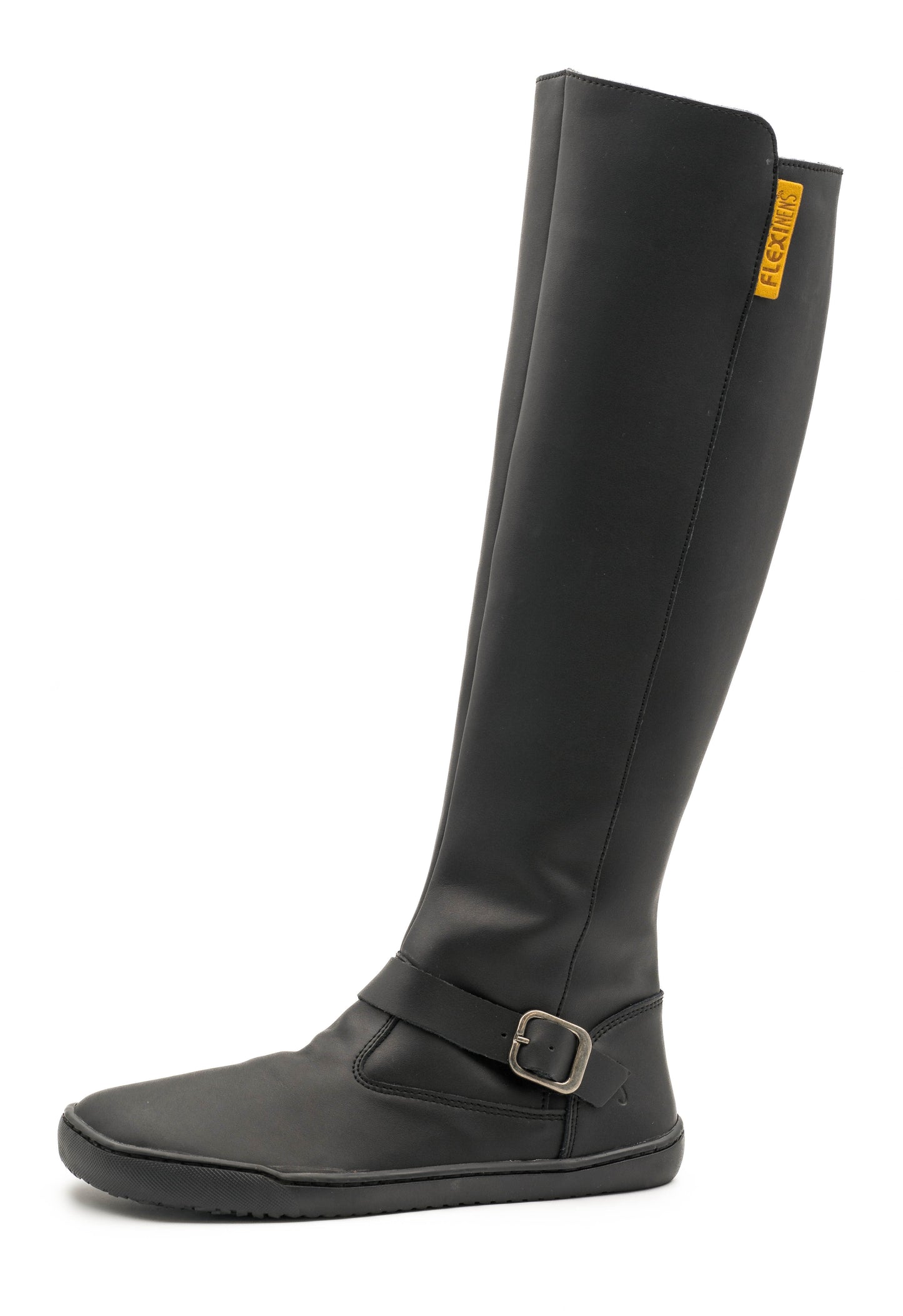 Flexinens botas altas barefoot horma XL piel negra