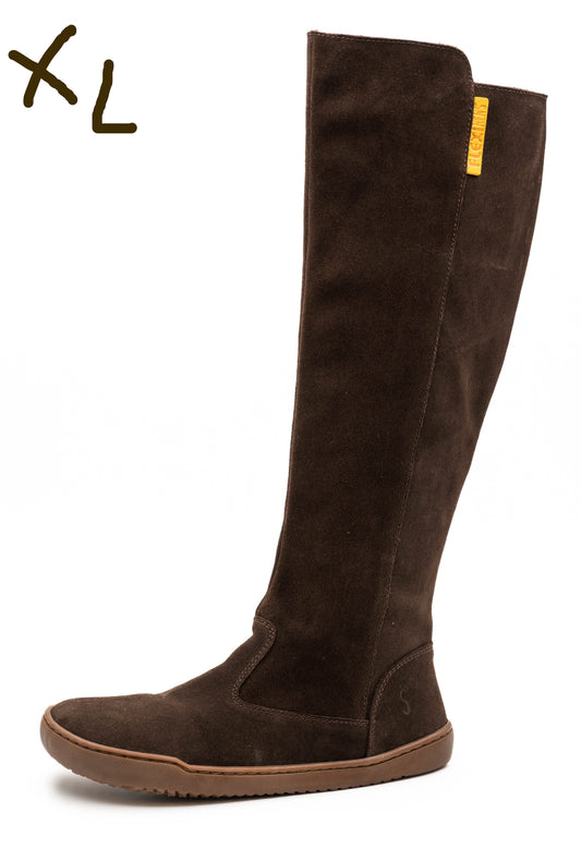 Flexinens botas altas barefoot horma XL piel serraje dakar (horma ancha)