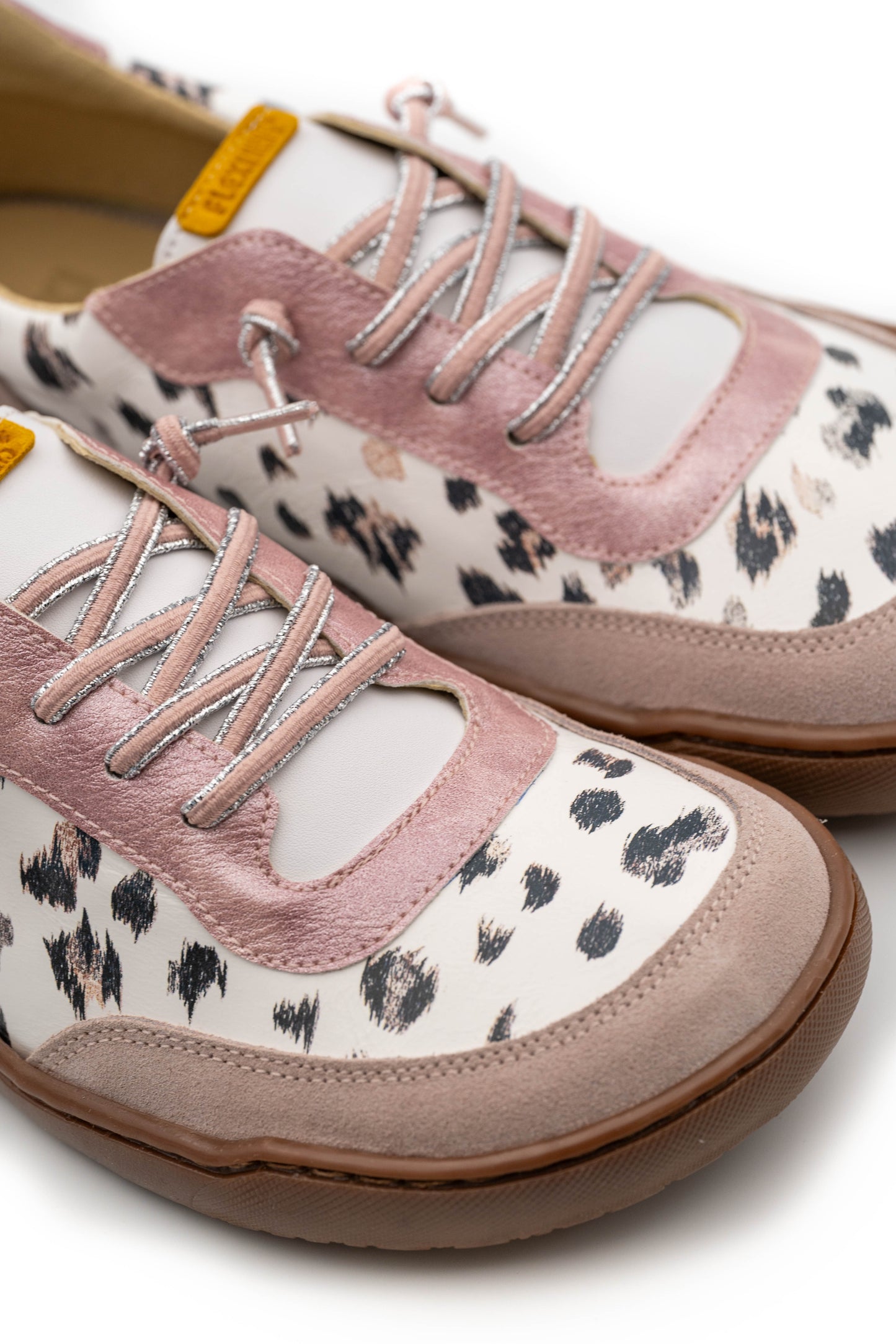 Flexinens deportivas respetuosas 9018-R Animal Print serraje boanco rosa
