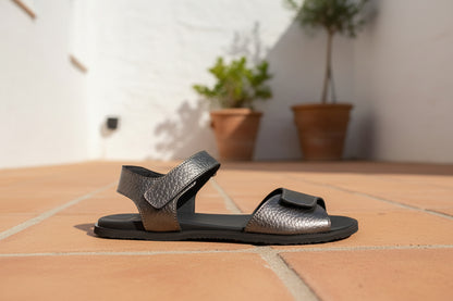 Sandalias Barefoot Flexinens 70144 LT plomo (con suela para transicion drop 1)