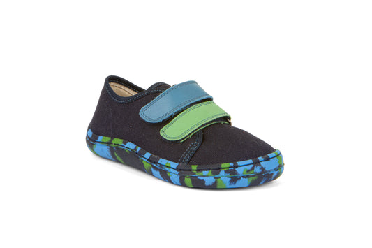 Froddo Canvas Shooes - BAREFOOT CANVAS slippers/sneakers- Blu/green