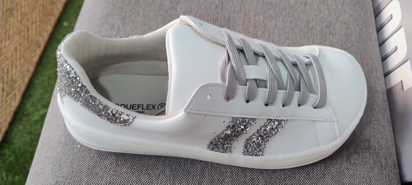 Coqueflex deportiva respetuosa ancha 4385 Electra blanco horma ancha XL