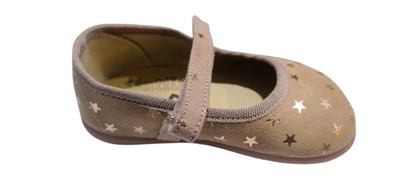 Batilas merceditas respetuosas barefoot rosa estrellas