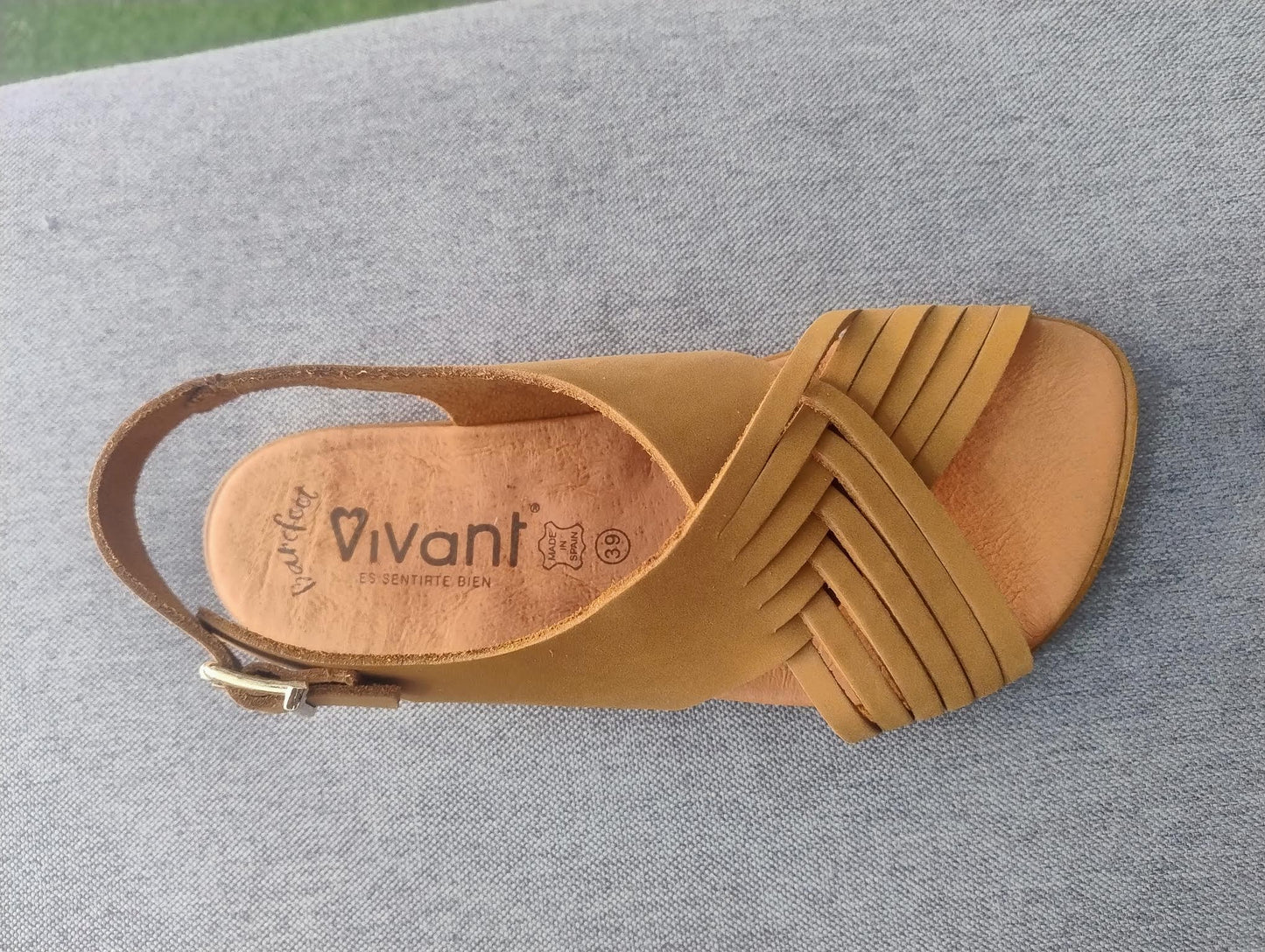 Vivant sandalias barefoot DALIA cuero: Nobuck Premium y Confort Total