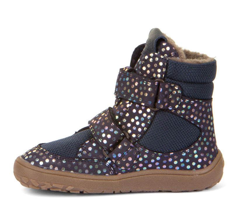 Froddo Botas para Niños Altos- BAREFOOT TEX WINTER - azul