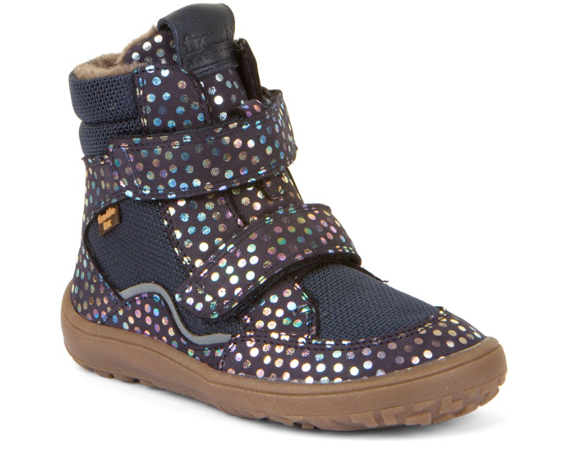 Froddo Botas para Niños Altos- BAREFOOT TEX WINTER - azul