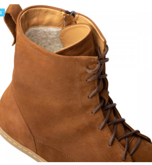 Shapen COZY lace-up winter boots-Brown