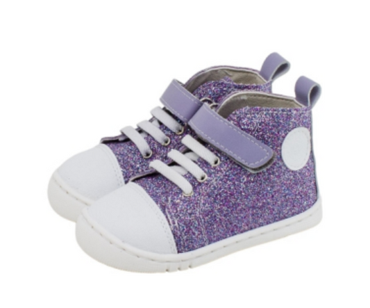 Piruflex Respectful Barefoot Boots Model PF-1861 Lilac Glitter 