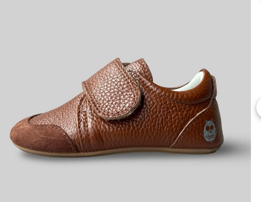 Little Nest mighty mocha strap shoes - respectful brown shoes 