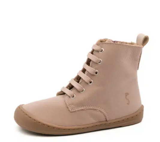 Flexinens barefoot lace-up boot with side zipper, model 9085-R.