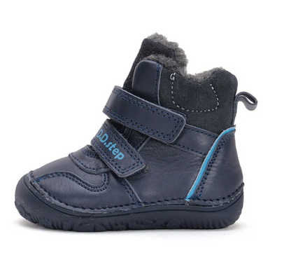 DD Step Dark Blue Eco-Friendly Barefoot Boots with Lining W073-42814A 