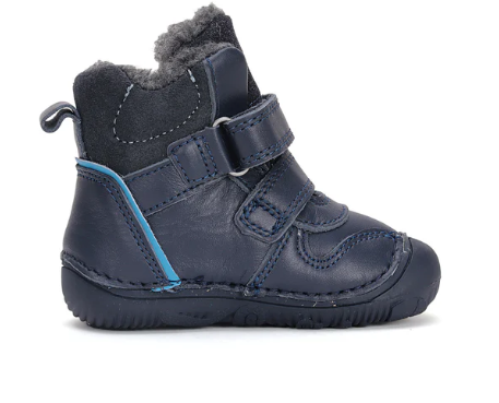 DD Step Dark Blue Eco-Friendly Barefoot Boots with Lining W073-42814A 