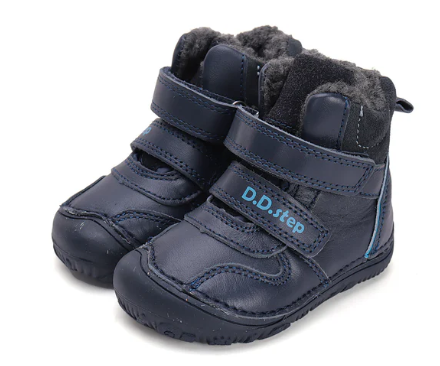 DD Step Dark Blue Eco-Friendly Barefoot Boots with Lining W073-42814A 