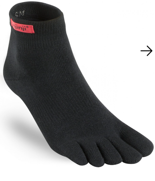 INJINJI Calcetines SPORT ORIGINAL WEIGHT MINI-CREW (Black)