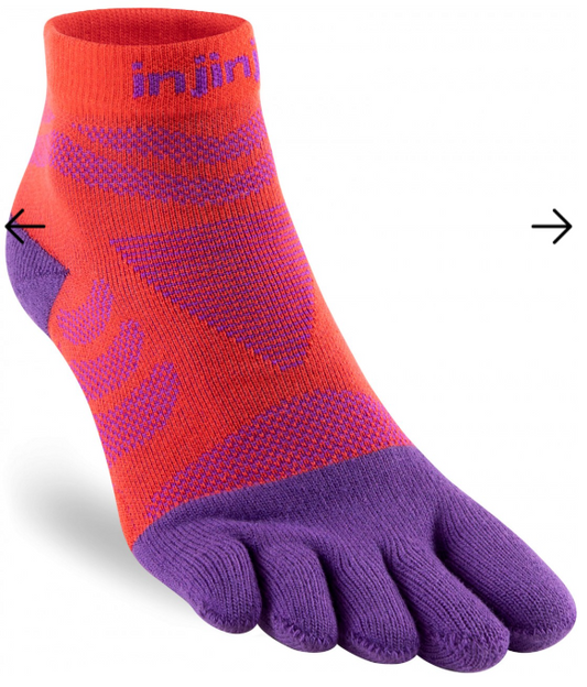 INJINJI Calcetines WOMEN'S RUN TECHNICAL MINI-CREW (Razzmatazz)