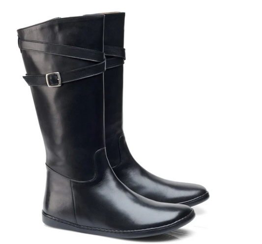 Botas alta en piel con forro marca Zaqq modelo ATTRAQT WINTER NEGRO