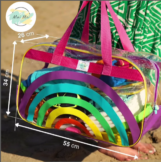 Mai Mei Maxibag Rainbow - Bolsos de Playa y necesair