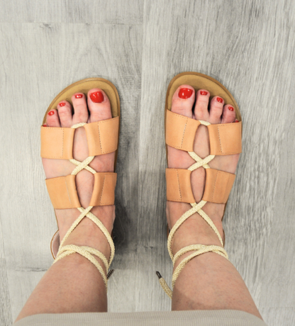 Babylobitos sandalias barefoot Moka Mapis (suela 1 cm)