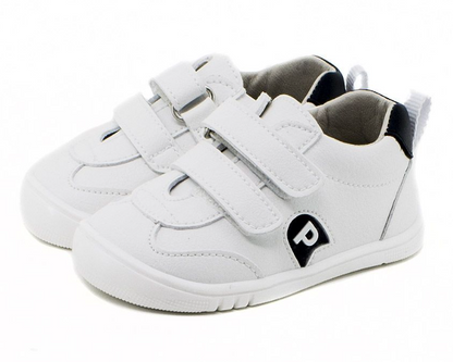 PIRUFLEX deportivo infantil respetuoso vegano blanco combinado marino PIRUFLEX