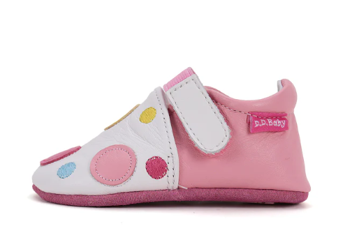 DD Step mocs respetuosos primeros pasos / zapatillas casa / guarderia modelo K1596-51833 rosa y blanco