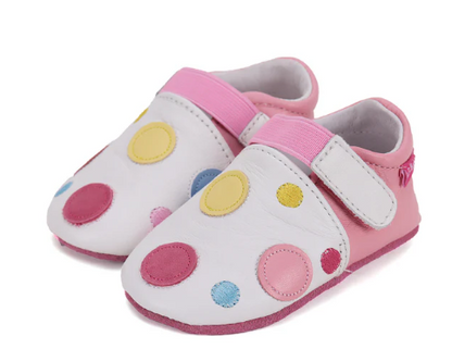 DD Step mocs respetuosos primeros pasos / zapatillas casa / guarderia modelo K1596-51833 rosa y blanco