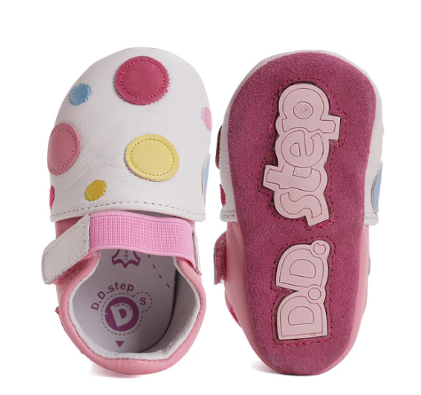 DD Step mocs respetuosos primeros pasos / zapatillas casa / guarderia modelo K1596-51833 rosa y blanco