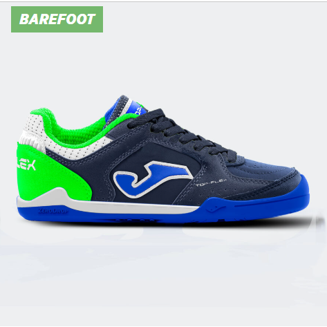 Botas Barefoot de Fútbol Sala Joma Top Flex azul/verde