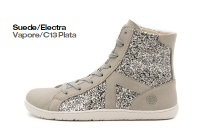 Coqueflex Botines Barefoot Adam suede electra vapore C13 plata 4386