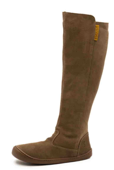 Flexinens botas altas barefoot horma XL piel serraje dakar