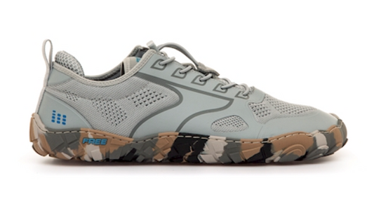 Sneakers minimaliste a piedi nudi Mustang Free Atlas KNITTING GREY