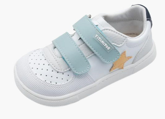 Titanitos deportivas respetuosas L540 Jordi acua marina (horma ancha)