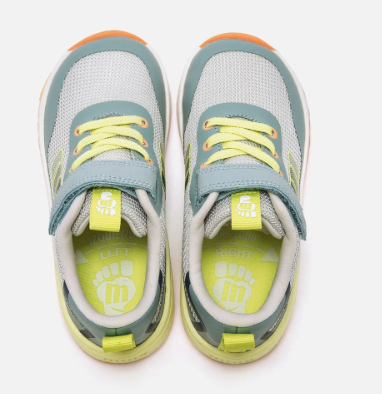 Mustang Free Viglo deportivas barefoot niño gris y fluor Ref. 49370