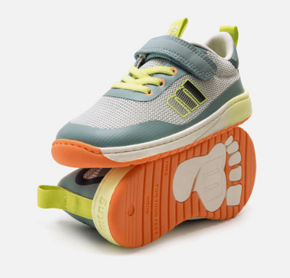Mustang Free Viglo deportivas barefoot niño gris y fluor Ref. 49370