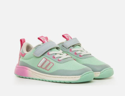 Mustang Free Viglo deportivas barefoot niño verde y rosa Ref. 49370