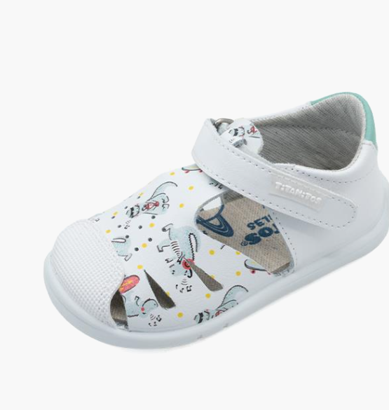 Titanitos sandalias respetuosas piel lavable L500 Patinete