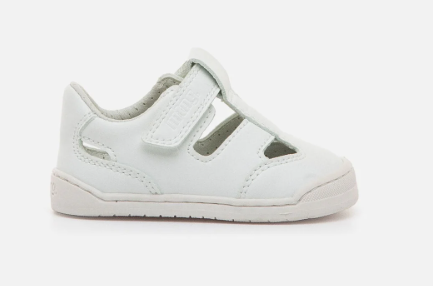 Mustang Free Baby sandalias barefoot primeros pasos blancas