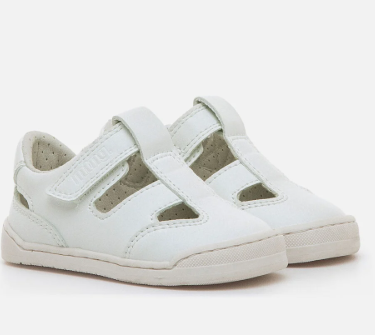 Mustang Free Baby sandalias barefoot primeros pasos blancas
