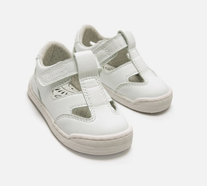 Mustang Free Baby sandalias barefoot primeros pasos blancas