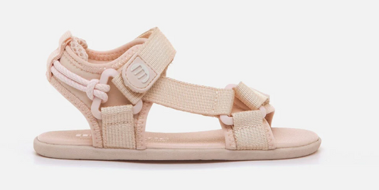 Mustang sandalias deportivas barefoot doble velcro rosa nylon strap 49375
