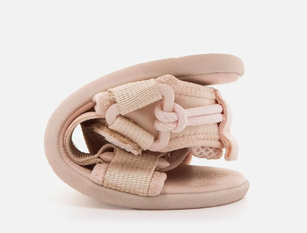 Mustang sandalias deportivas barefoot doble velcro rosa nylon strap 49375
