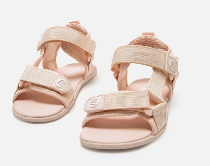 Mustang sandalias deportivas barefoot doble velcro rosa nylon strap 49375