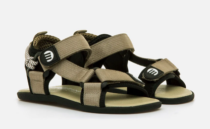 Mustang sandalias deportivas barefoot doble velcro verde nylon strap 49375