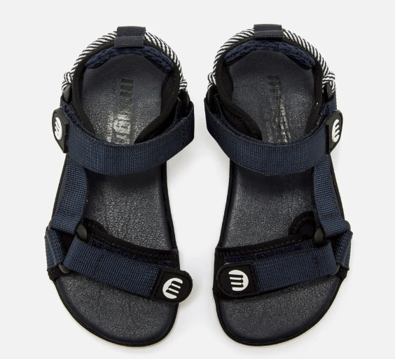 Mustang sandalias deportivas barefoot doble velcro azul marino nylon strap 49375