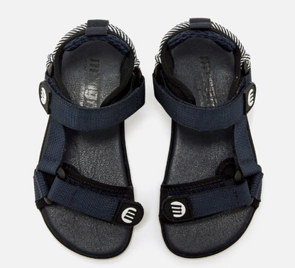 Mustang sandalias deportivas barefoot doble velcro azul marino nylon strap 49375