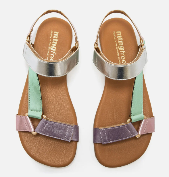 Mustang sandalias barefoot Free Cleo verde rosa