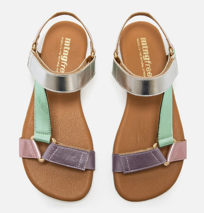 Mustang sandalias barefoot Free Cleo verde rosa