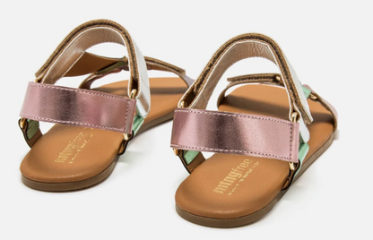 Mustang sandalias barefoot Free Cleo verde rosa