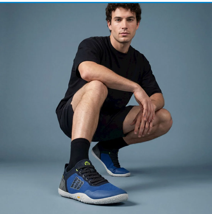 Mustang free Vibram sneakers barefoot minimalistas hombre azul