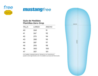 Mustang free Vibram sneakers barefoot minimalistas hombre azul