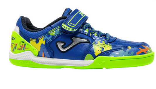 Joma Zapatillas fútbol sala Top Flex Junior Barefoot 25 indoor azul lime verde (27-34)